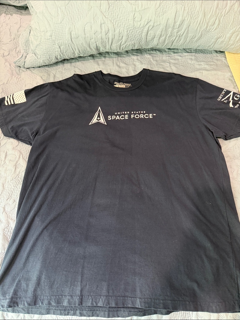 Grunt Style Space Force Short Sleeve Tee — Navy Blue